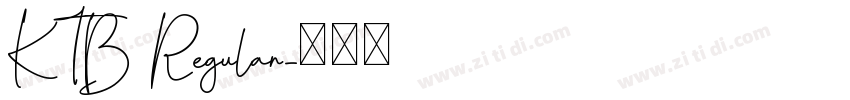 KTB Regular字体转换